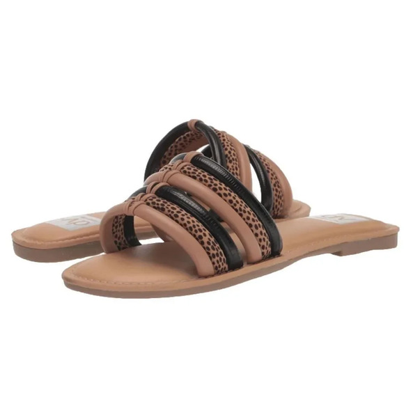 DV Dolce Vita Women's Junyper Flat Slide Sandal CD4 Cheetah Size US 6.5 Shoes - Picture 1 of 9